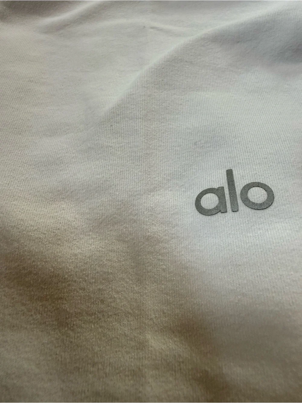 Alo Yoga White High-Waist Full Length Dash Leggings Size Small